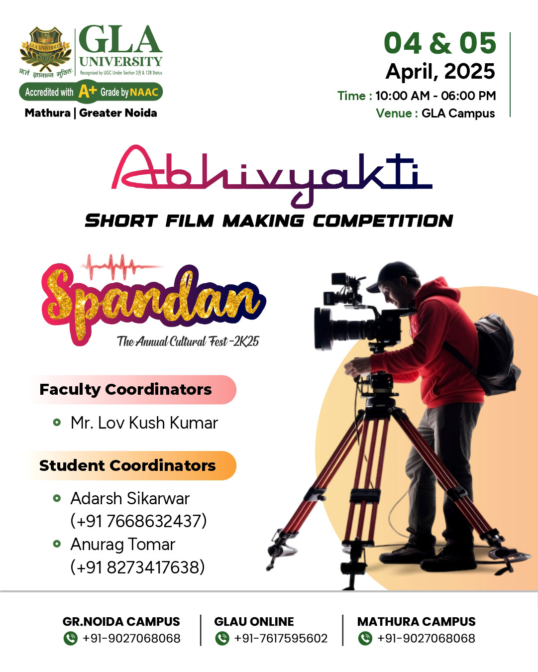ABHIVYAKTI – SHORT FILM MAKING COMPETITION poster